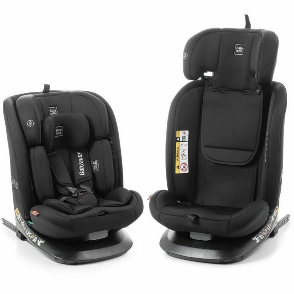 Autostoeltje Babyauto ACROSS Zwart 0 (de 0 a 10 kilos) I (9 - 18 kg) II (15-25 kg) III (22 - 36 kg) Kinderen ECE R129/04