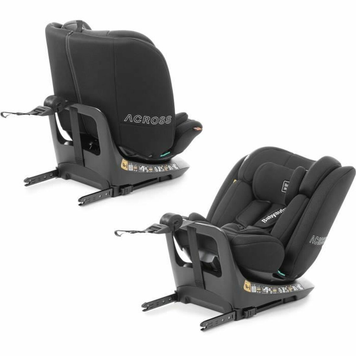 Autostoeltje Babyauto ACROSS Zwart 0 (de 0 a 10 kilos) I (9 - 18 kg) II (15-25 kg) III (22 - 36 kg) Kinderen ECE R129/04