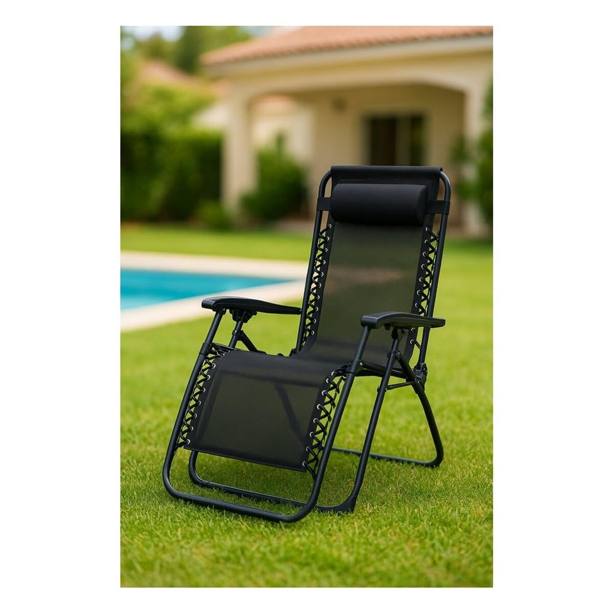 Vouwbare Stoel Marbueno Zwart 90 x 108 x 66 cm