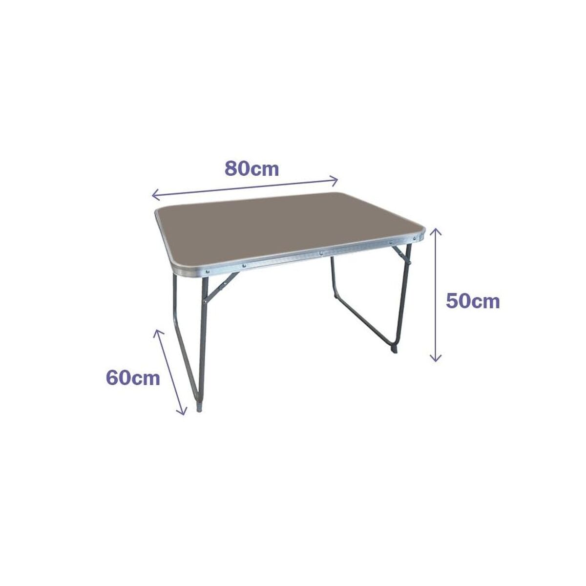 Vouwtafel Marbueno 80 x 70 x 60 cm Grijs