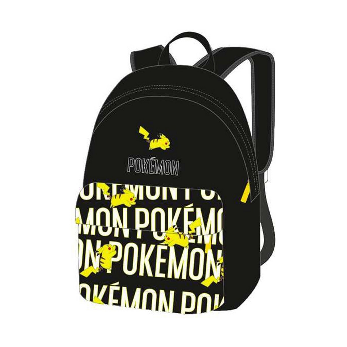 Skoletaske Pokémon Pikachu 41 x 31 x 13,5 cm Kan tilpasses til rygsækvognen