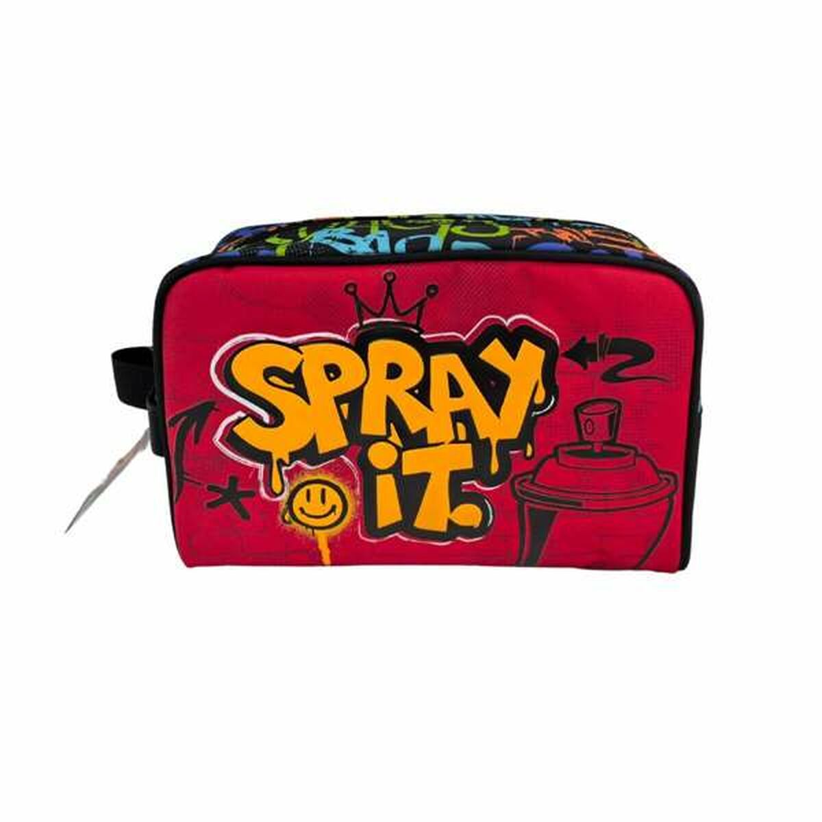 Τσάντα Ταξιδιού Toybags Grafitti Κόκκινο 15 x 25 x 11 cm