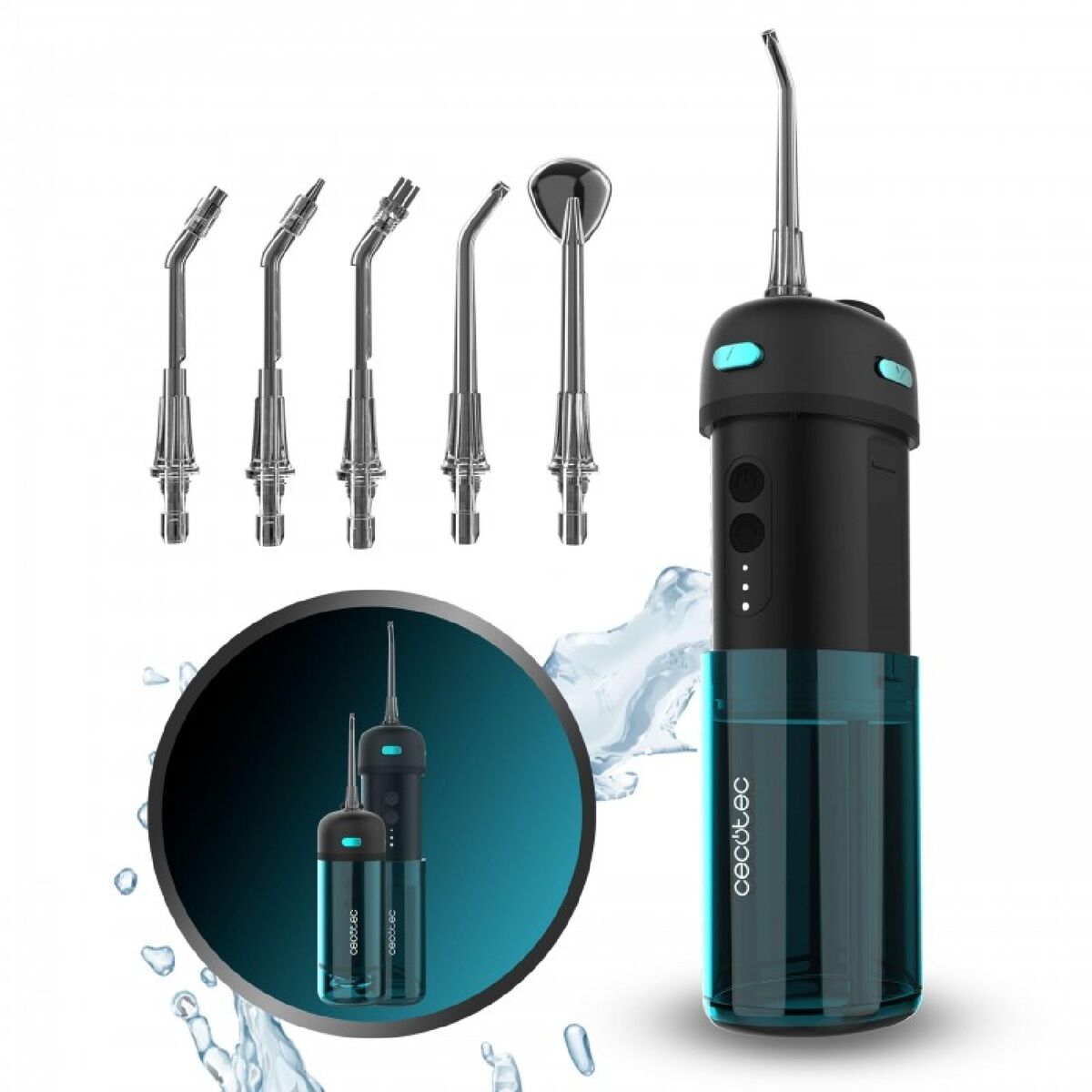 Irrigador Dental Cecotec Jet Splash Negro 150 ml
