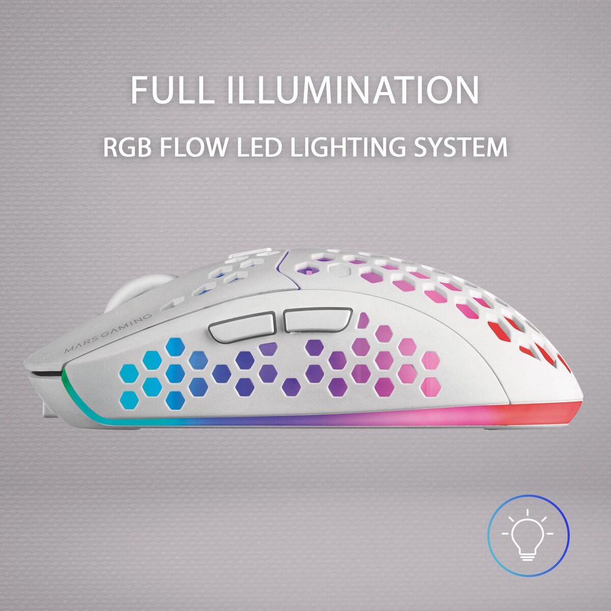 Bild von Mouse Mars Gaming MMW3 79G 3200 DPI White