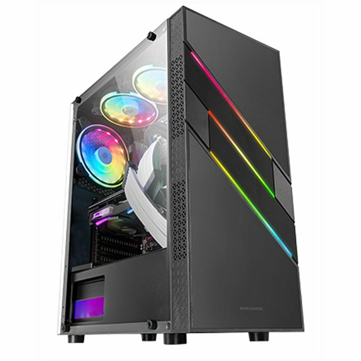 Kép ATX Semi-tower Box Mars Gaming MCU3 Black ARGB