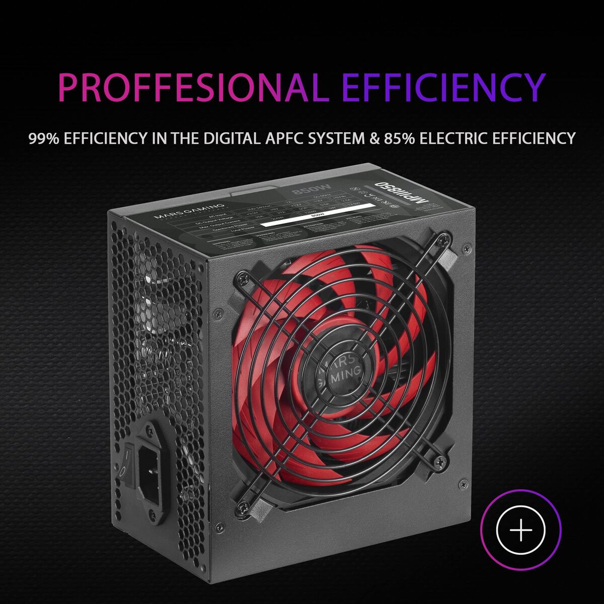 Bild von Power supply Mars Gaming MPIII850 850 W 6 W 200 W ATX