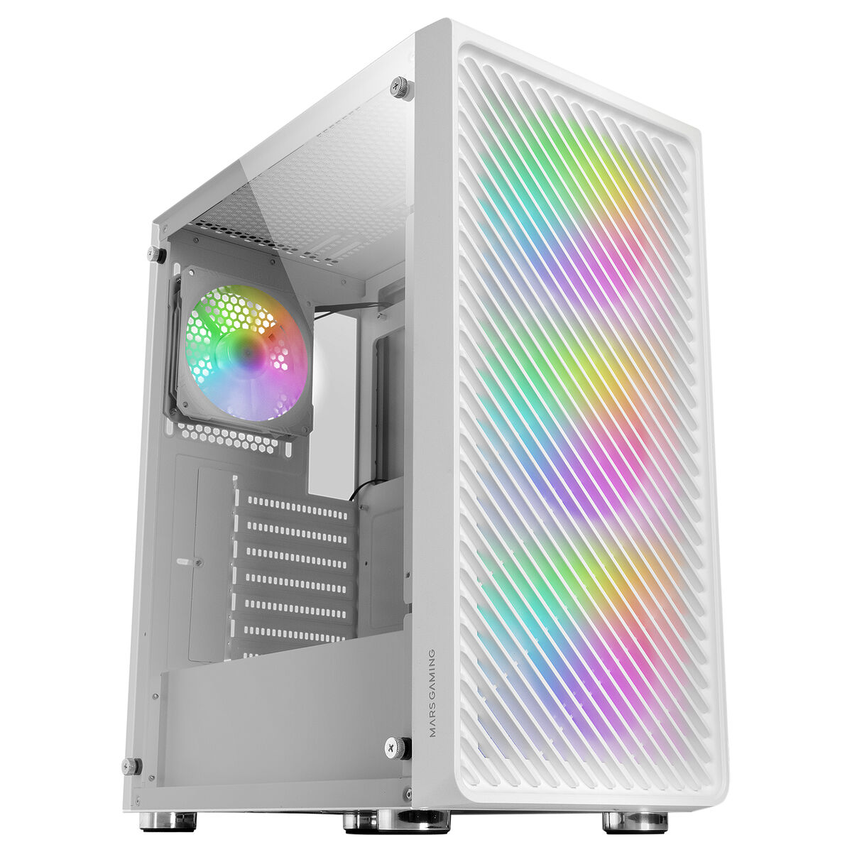 Picture of ATX Semi-tower Box Mars Gaming MCFW White