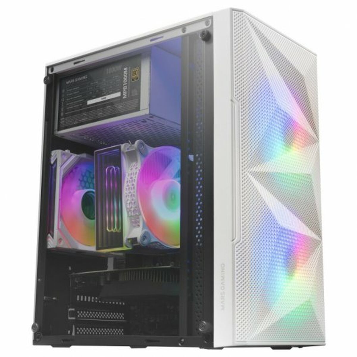 Picture of ATX Semi-tower Box Mars Gaming MCMEW White