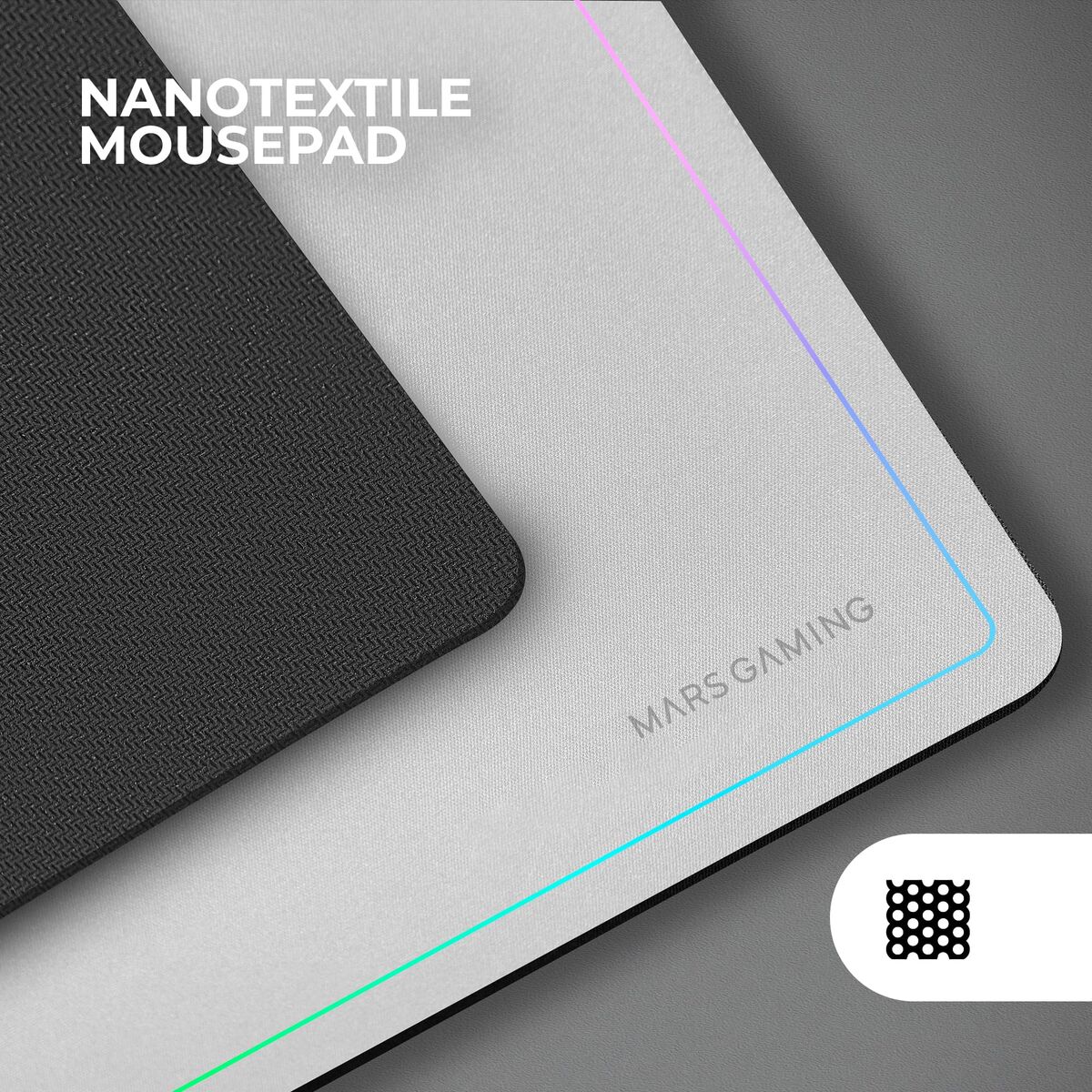 Obrazek Keyboard Mars Gaming MCP124WES White Multicolour Spanish Qwerty (3 Units)