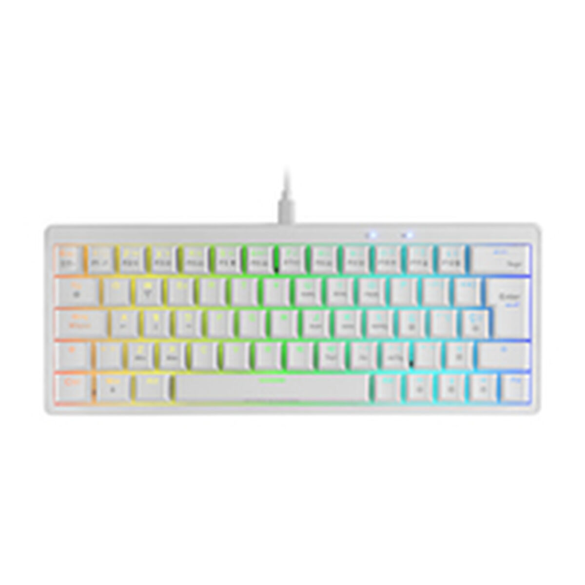 Bild von Gaming Keyboard Mars Gaming MKMINIPROWBES Qwerty US White
