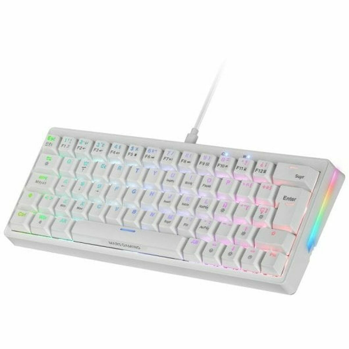 Bild von Gaming Keyboard Mars Gaming MKMINIPROWBES White Spanish Qwerty