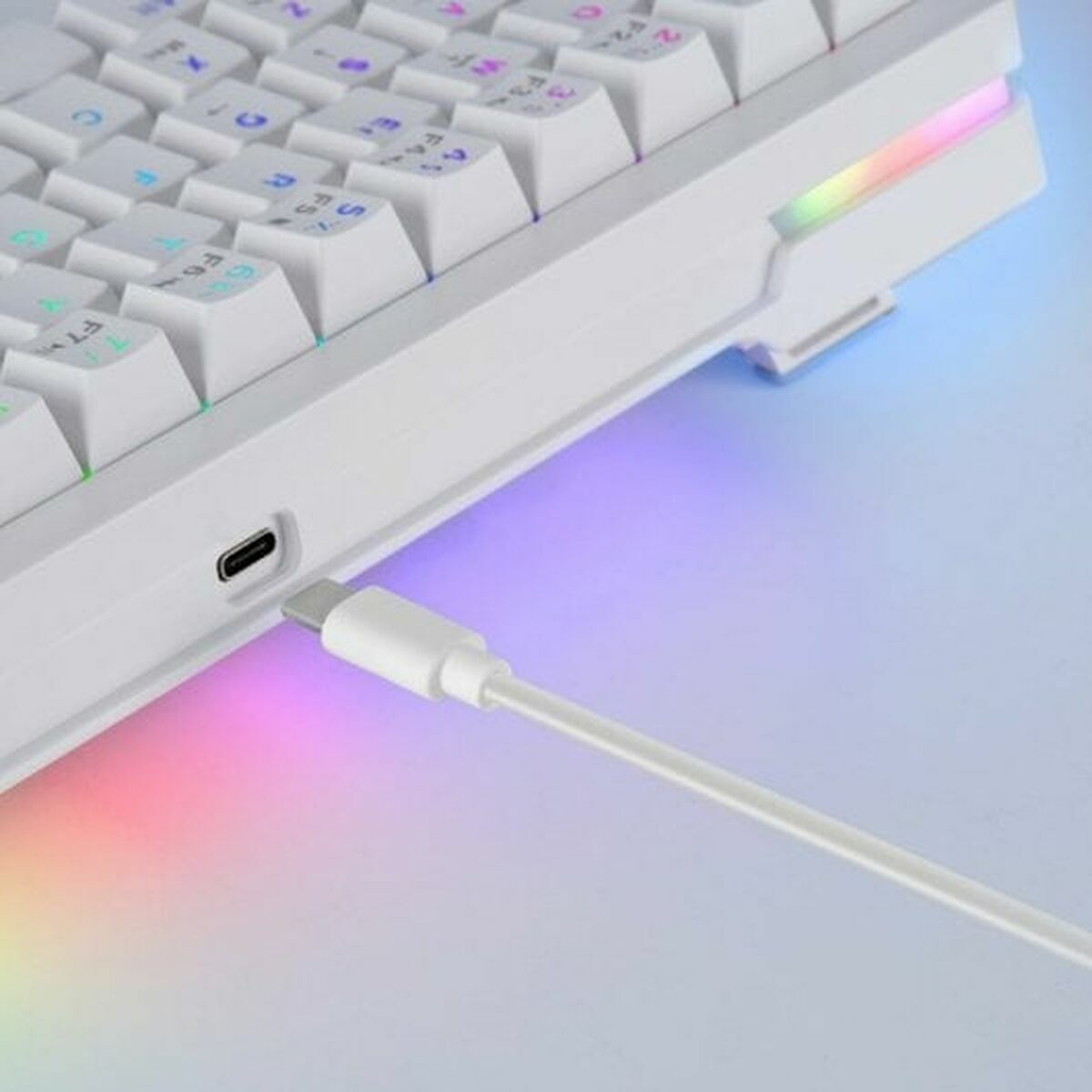 Bild von Gaming Keyboard Mars Gaming MKMINIPROWBES White Spanish Qwerty