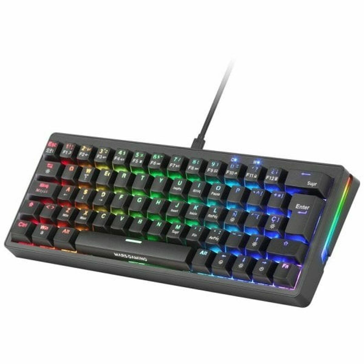 Image de Gaming Keyboard Mars Gaming MKMINIPROYES Qwerty US Black
