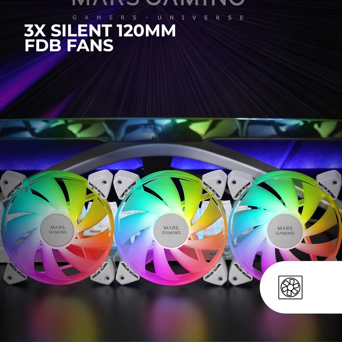 Bild von CPU Fan Mars Gaming MF-3AW Ø 12 cm