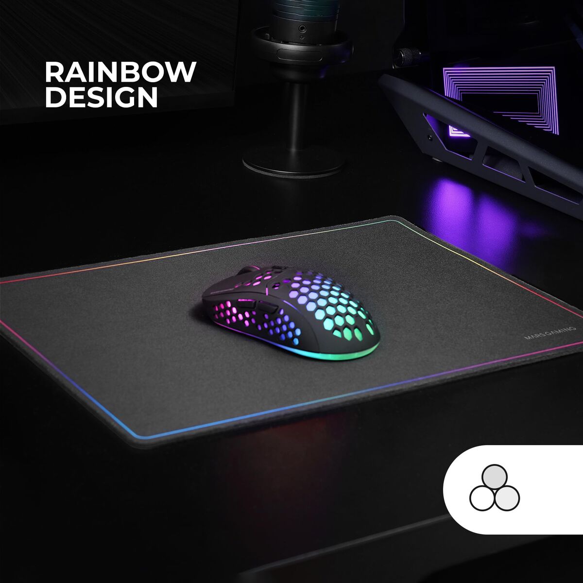 Bild von Gaming Mouse Mat Mars Gaming MMP124 Black