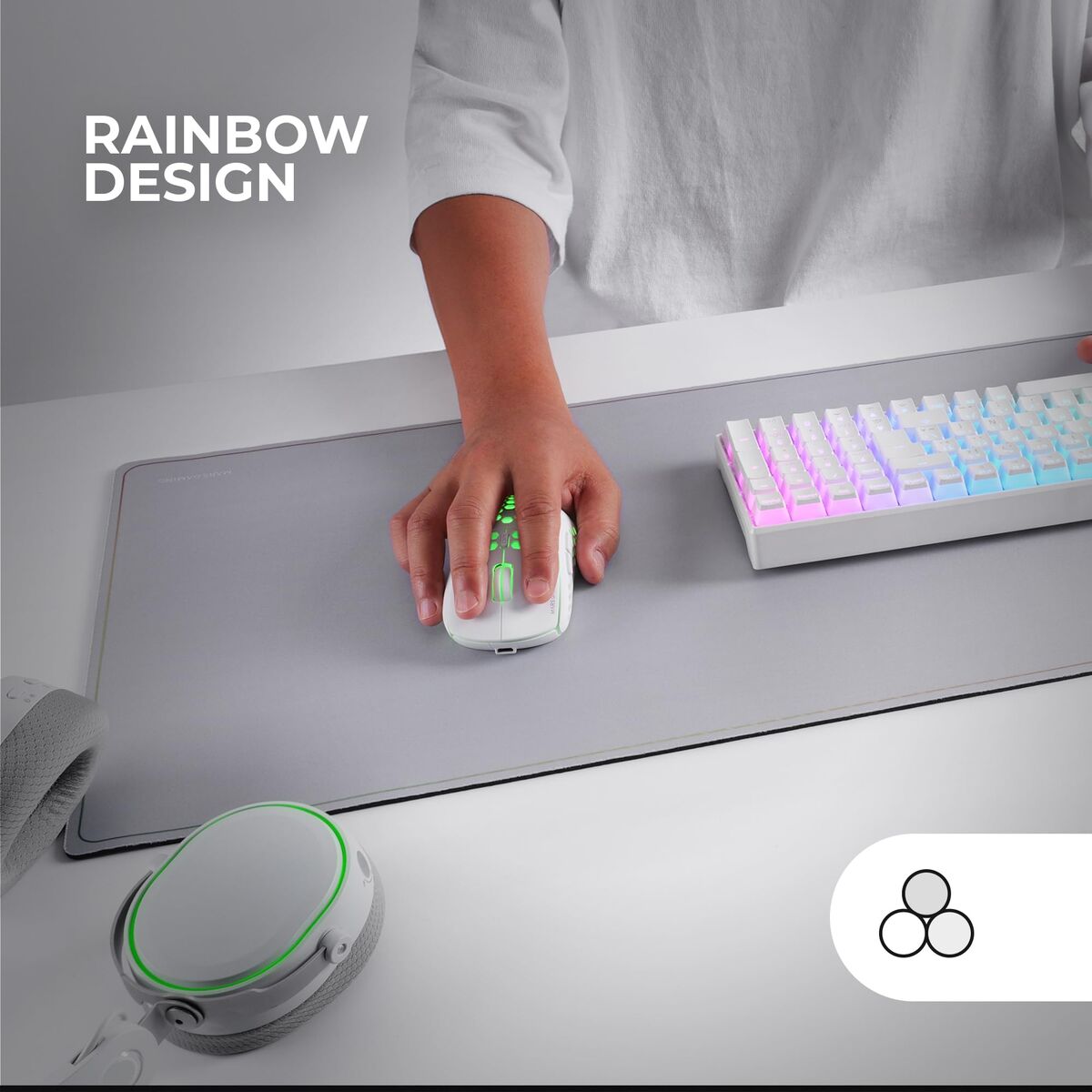 Bild von Gaming Mouse Mat Mars Gaming Mmp224 White