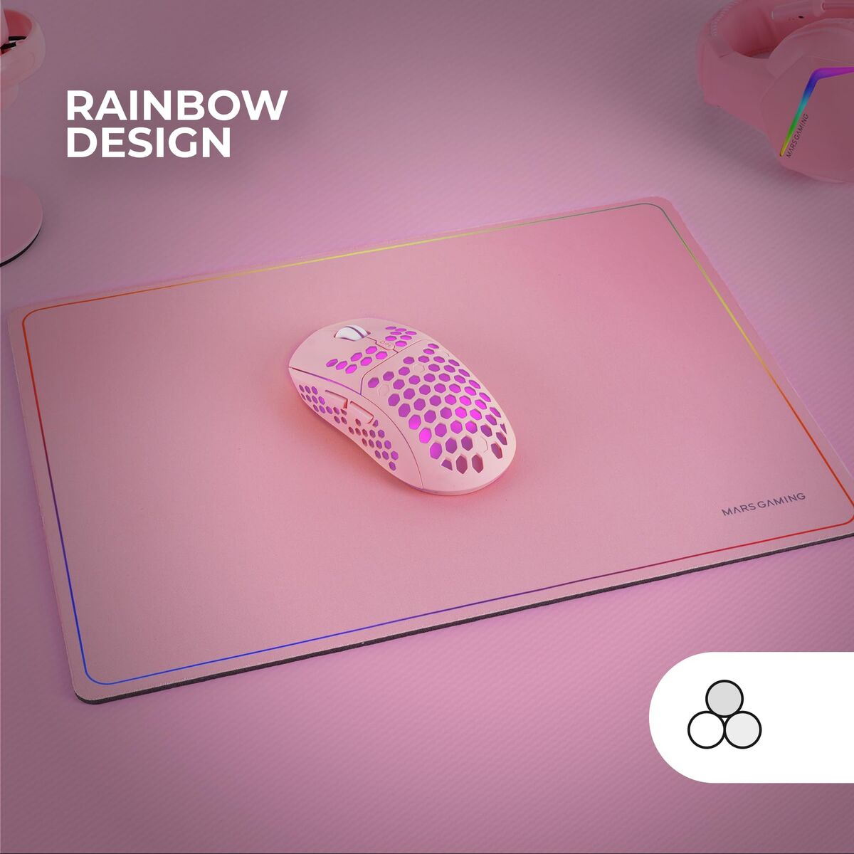 Bild von Mouse Mat Mars Gaming MMP124P Pink