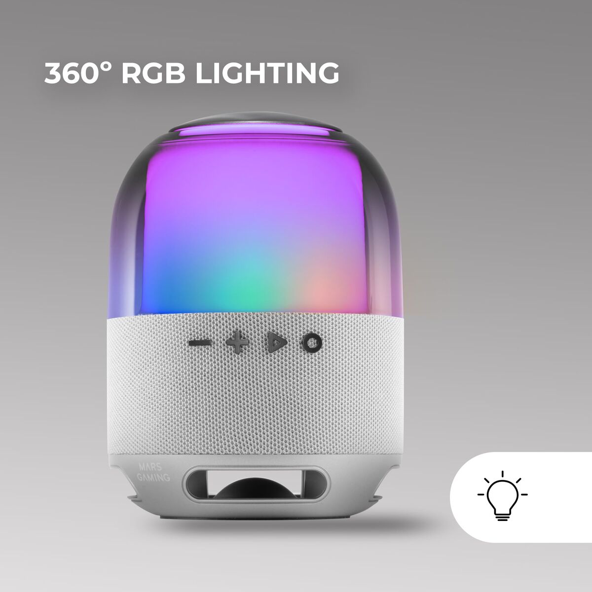 Portable Bluetooth Speakers Mars Gaming MSFLOWW Silver 15 W 4 W