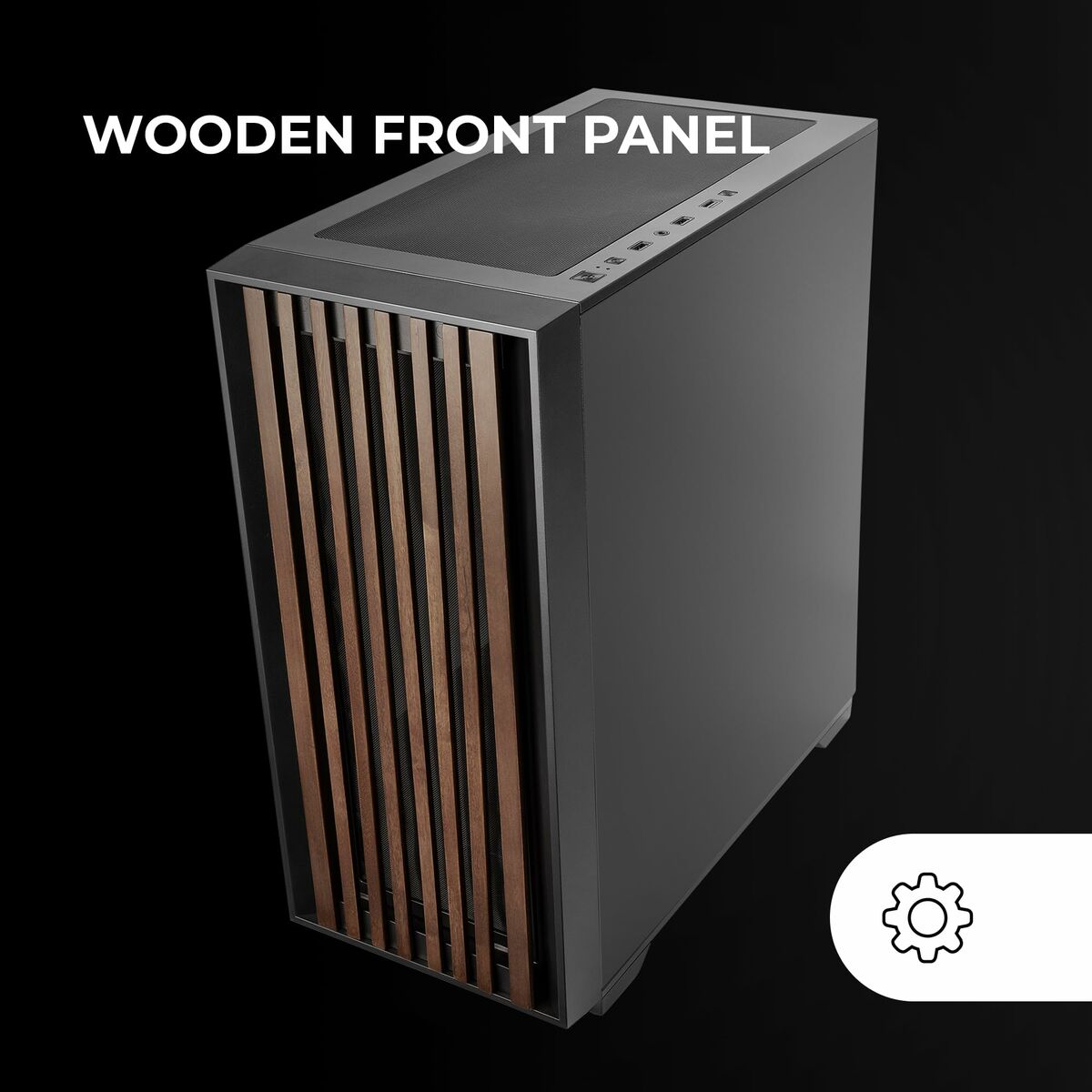 Afbeeldingen van ATX Semi-tower Box Mars Gaming MCWOODDC Black