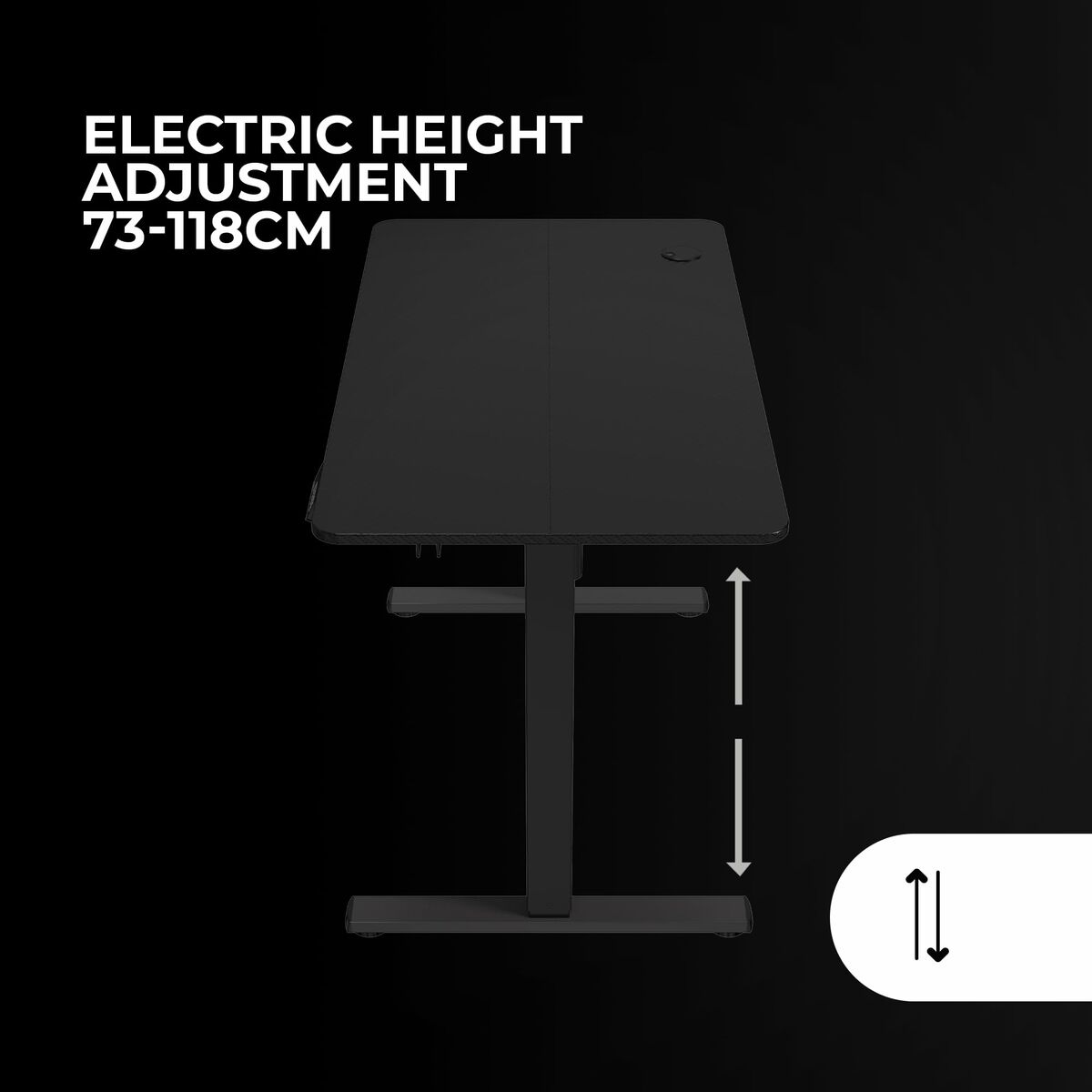 Afbeeldingen van Desk Gaming Mars Gaming ERGO Black
