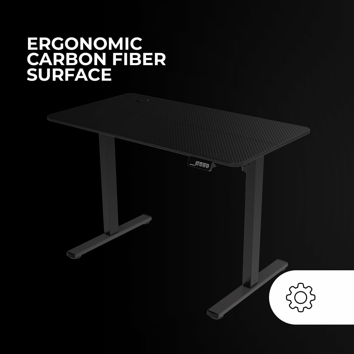 Afbeeldingen van Desk Gaming Mars Gaming ERGO Black