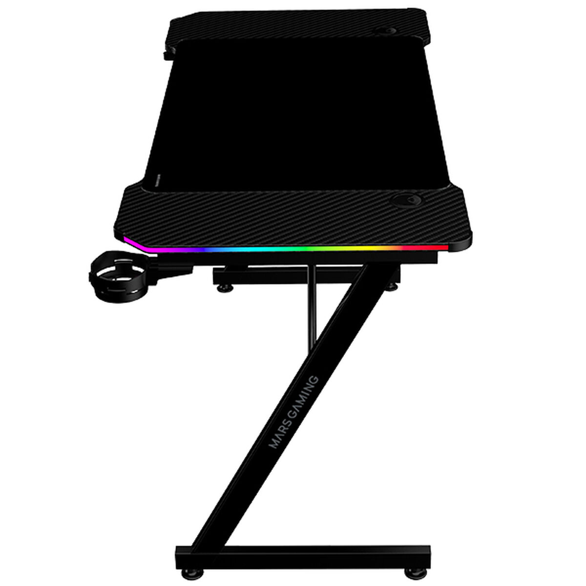 Afbeeldingen van Desk Gaming Mars Gaming ESCRITORIO ERGO RGB Black 120 x 60 cm