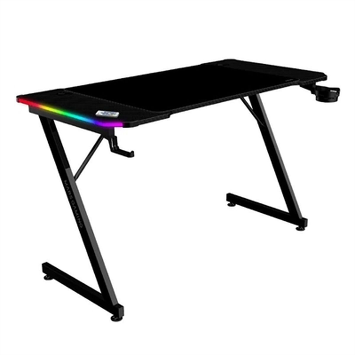 Afbeeldingen van Desk Gaming Mars Gaming ESCRITORIO ERGO RGB Black 120 x 60 cm