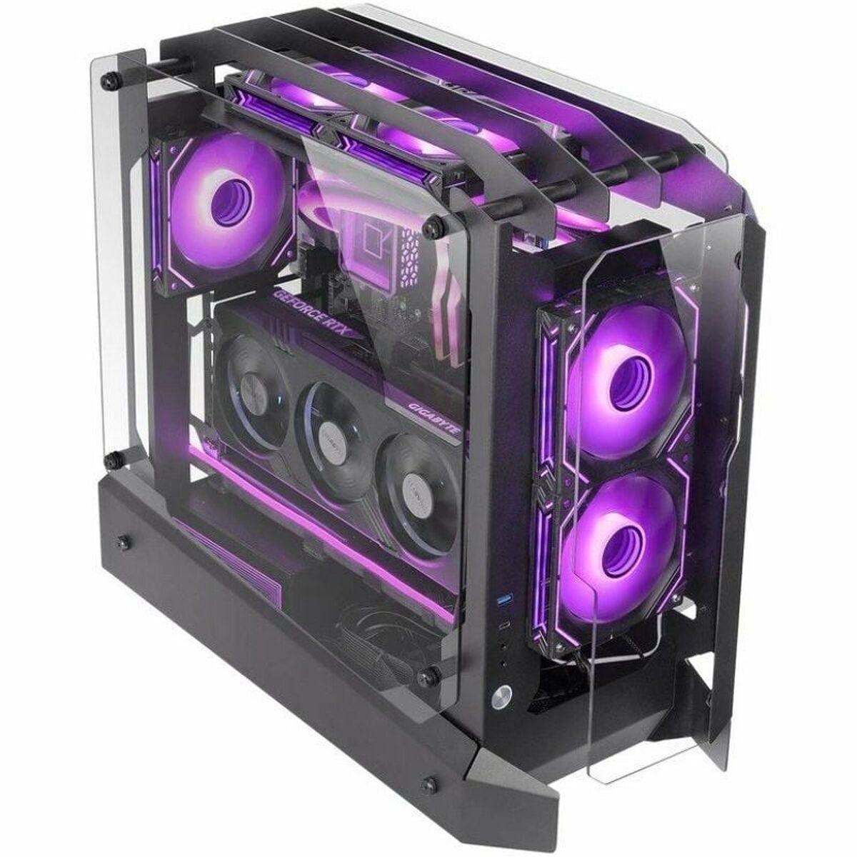 Afbeeldingen van ATX Semi-tower Box Mars Gaming MCEDGE Black