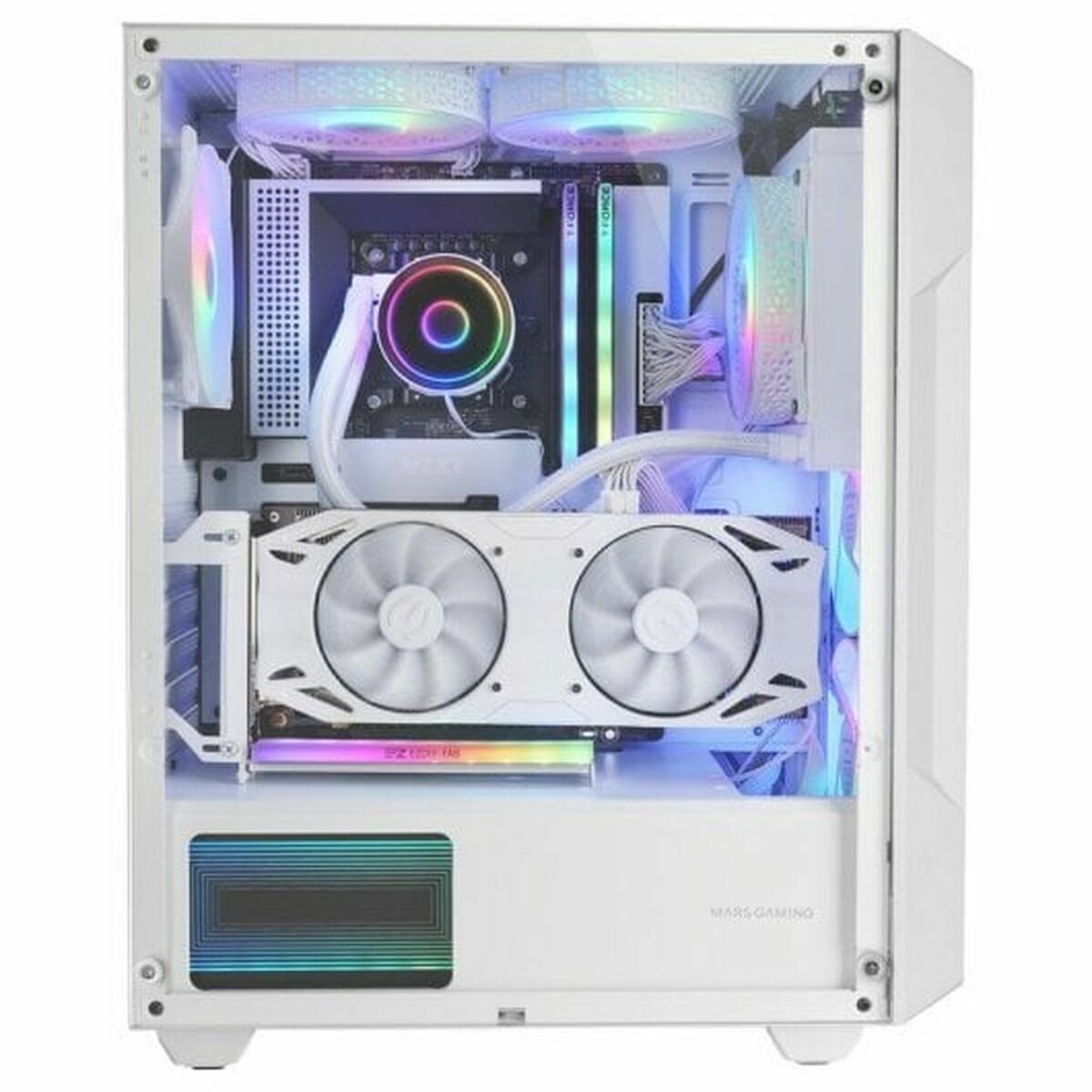 Afbeeldingen van ATX Semi-tower Box Mars Gaming MCGEOW White