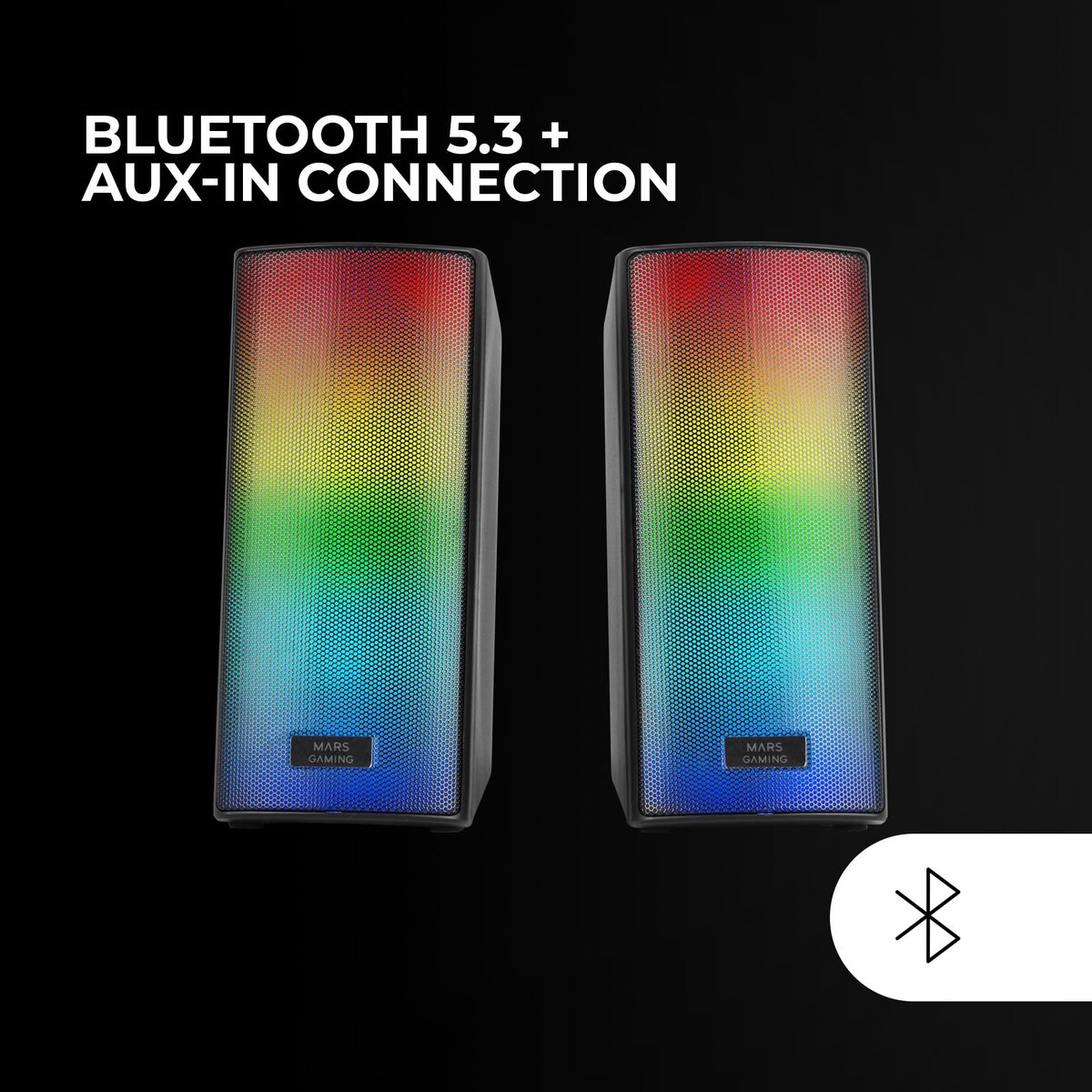 Bild von PC Speakers Mars Gaming MSRGB2 Black 4 W