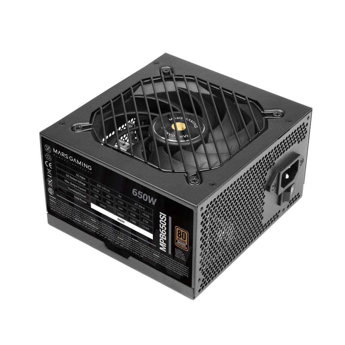 Bild von Power supply Mars Gaming TACMARS-MPB650SI 650 W 80 Plus Bronze