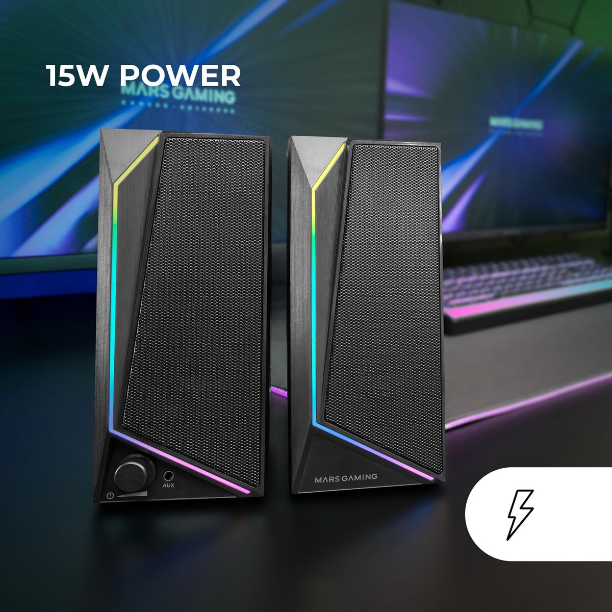 Bild von PC Speakers Mars Gaming MS72 Black 15 W 4 W