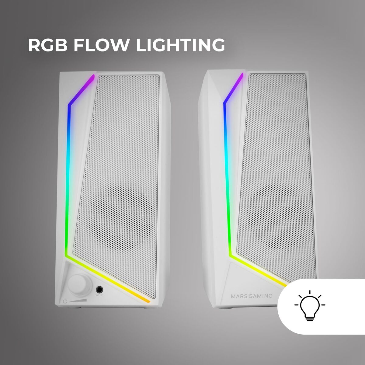 Bild von PC Speakers Mars Gaming MS72W White 15 W 4 W