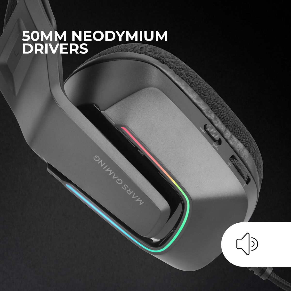 Bild von Headphones Mars Gaming MHSTRIKE Black Multicolour