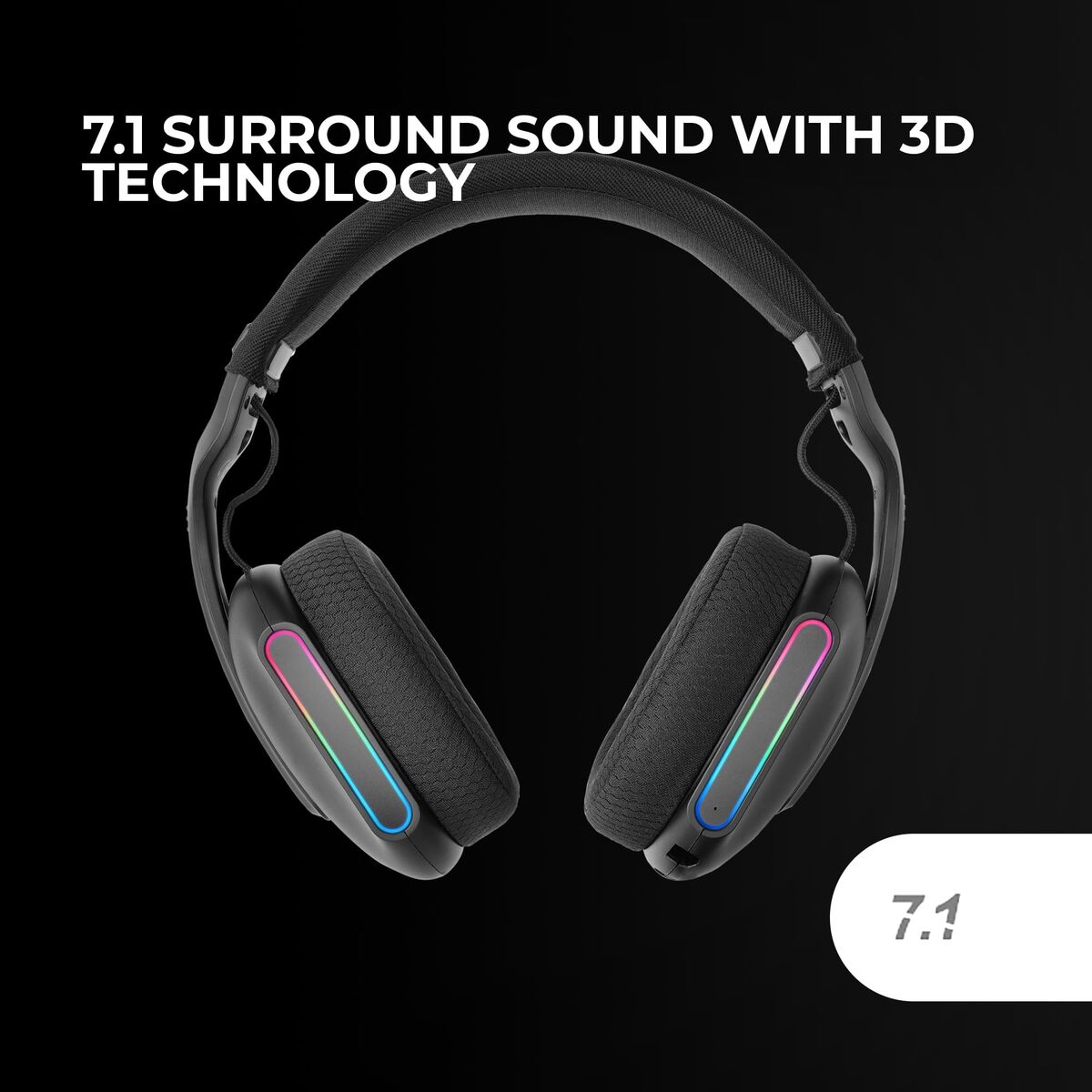 Gaming Headset with Microphone Mars Gaming MHWPRO Black Multicolour