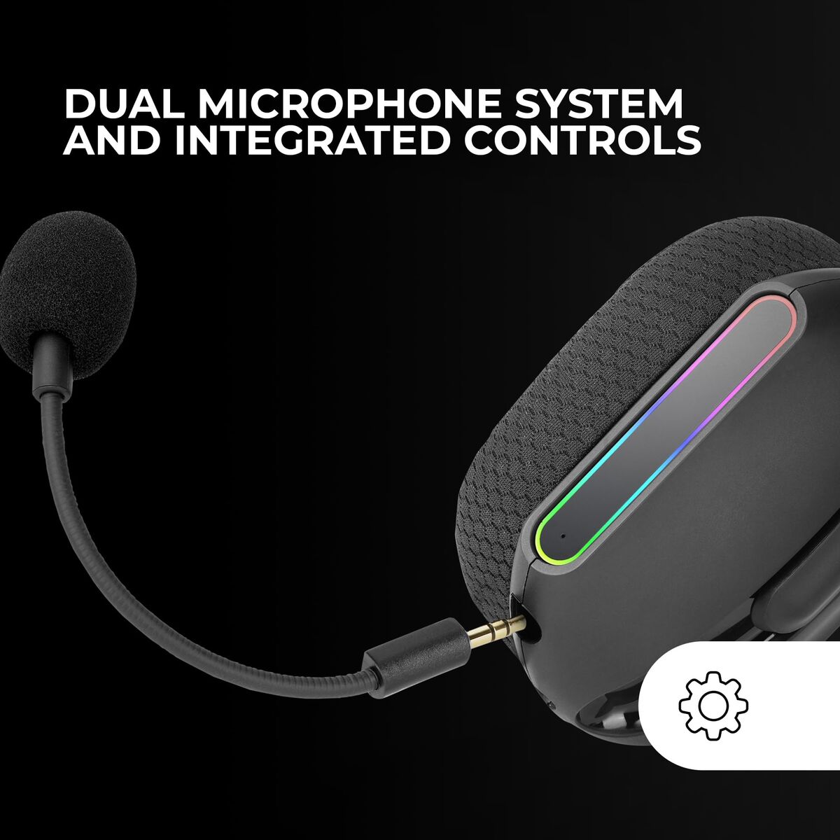 Gaming Headset with Microphone Mars Gaming MHWPRO Black Multicolour