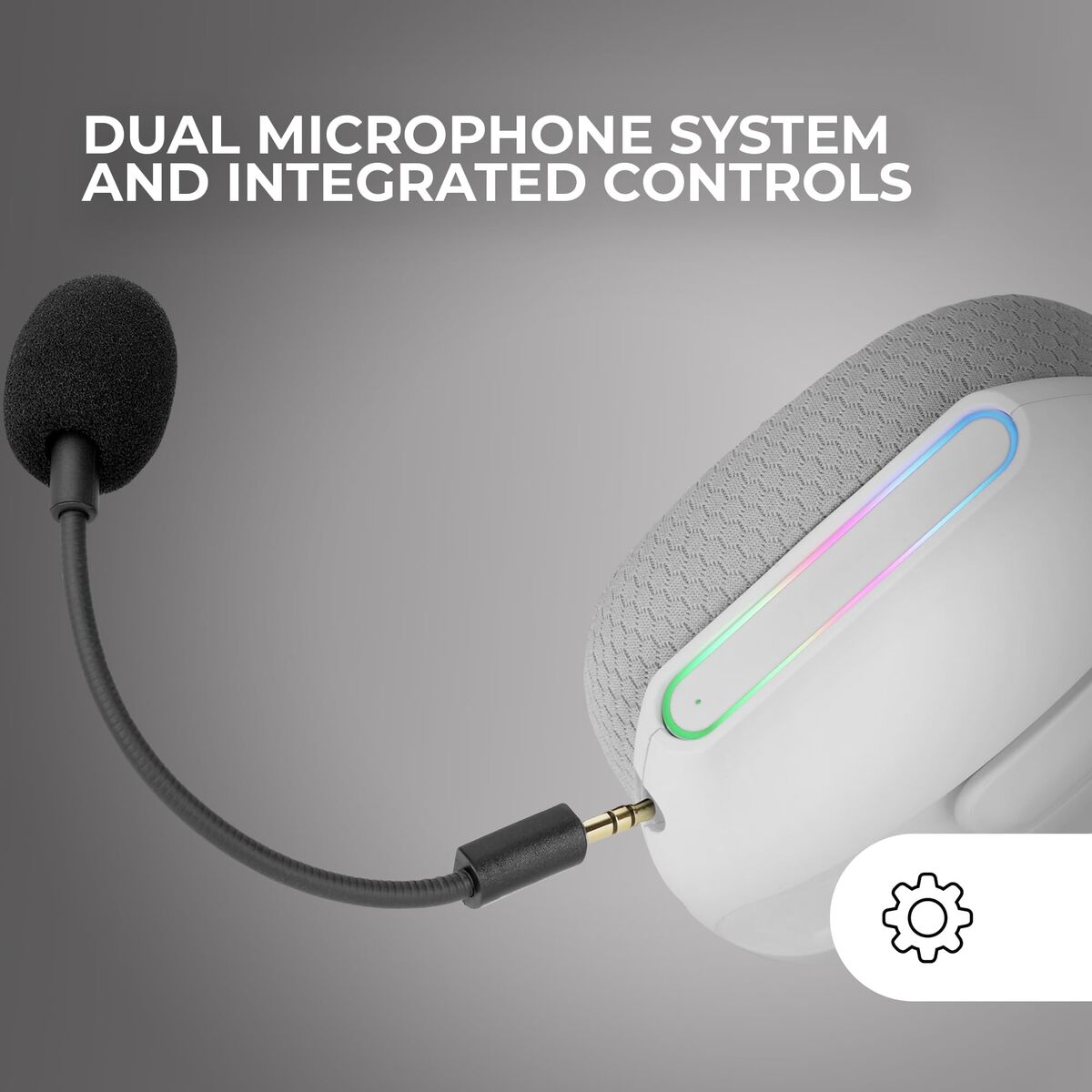 Headphones Mars Gaming MHWPROW White Multicolour