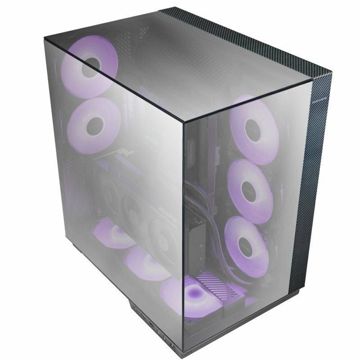 Afbeeldingen van ATX Semi-tower Box Mars Gaming MC3GFPRO Black