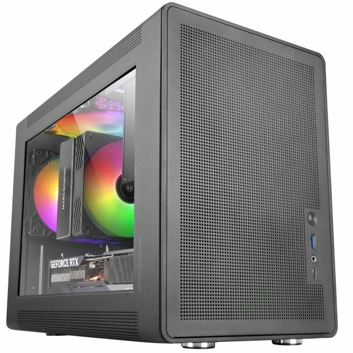 Κουτί Μίνι Πύργος Micro ATX/ITX Mars Gaming MCXPS Μαύρο