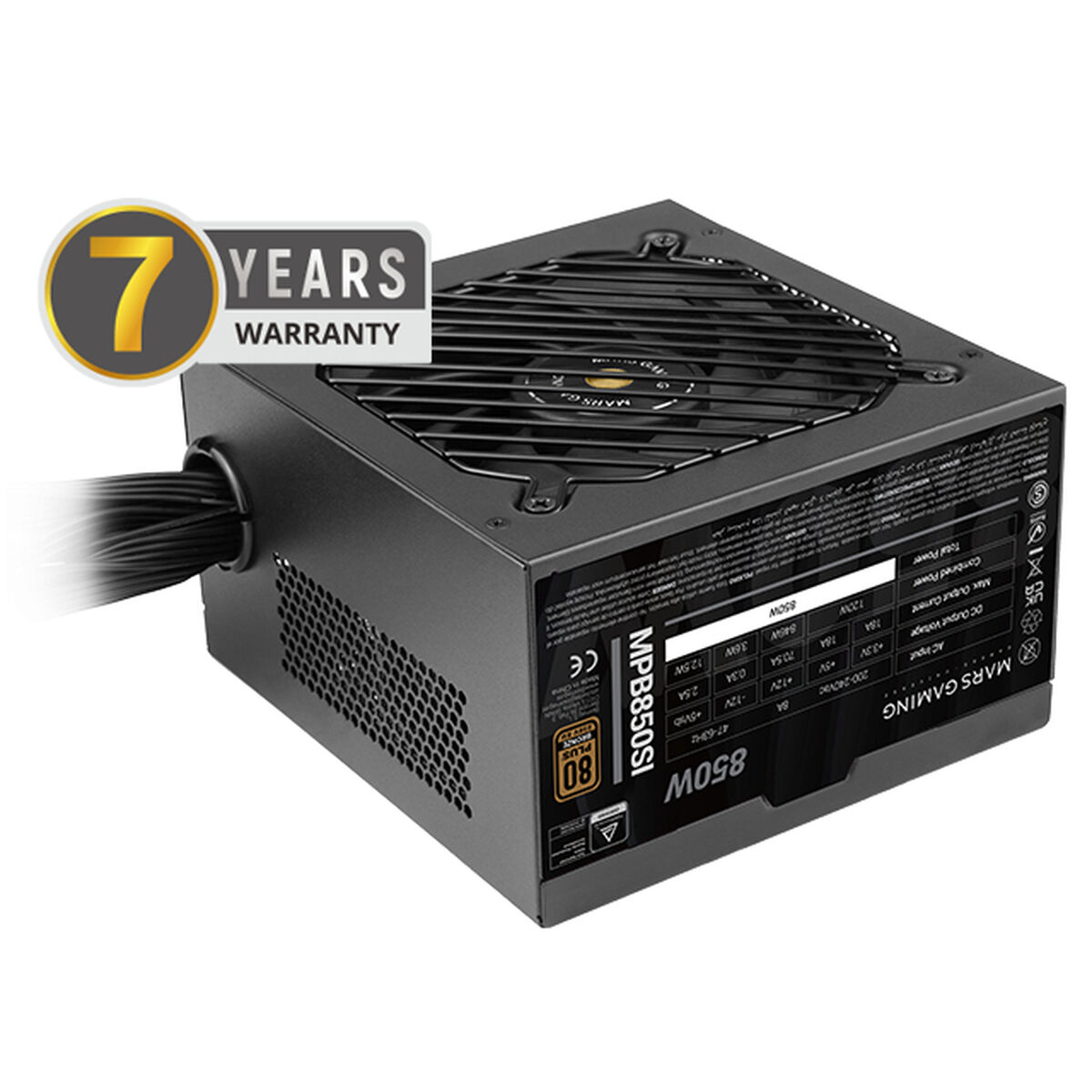 Bild von Power supply Mars Gaming PSU 850W ATX 850 W 80 Plus Bronze