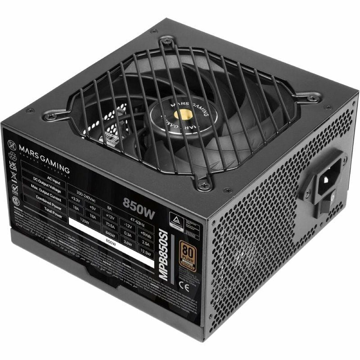 Voedingsbron Mars Gaming PSU 850W ATX 850 W 80 Plus Bronze