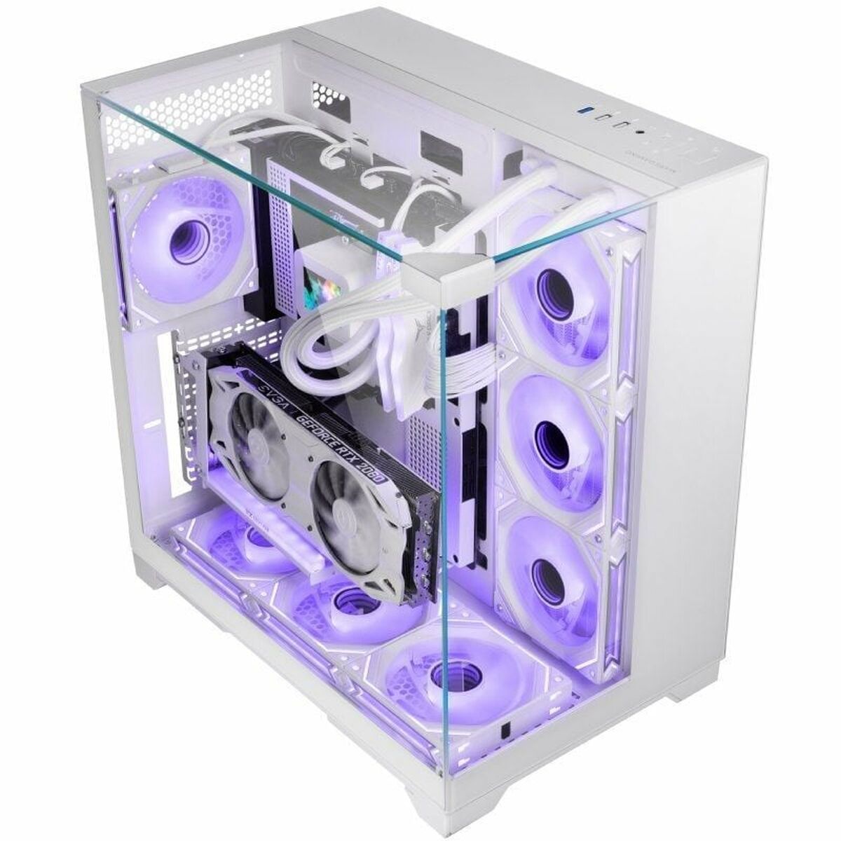 Afbeeldingen van ATX Mini-tower Box Case Mars Gaming MCVISIONW White