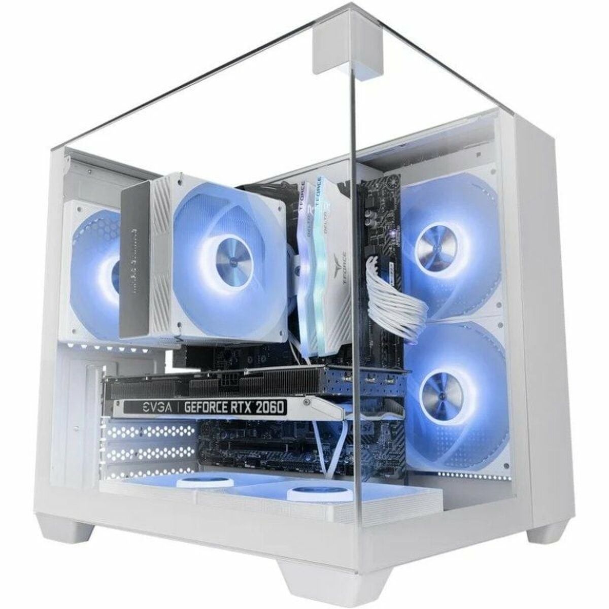 Afbeeldingen van ATX Semi-tower Box Mars Gaming MCVISIONMW White