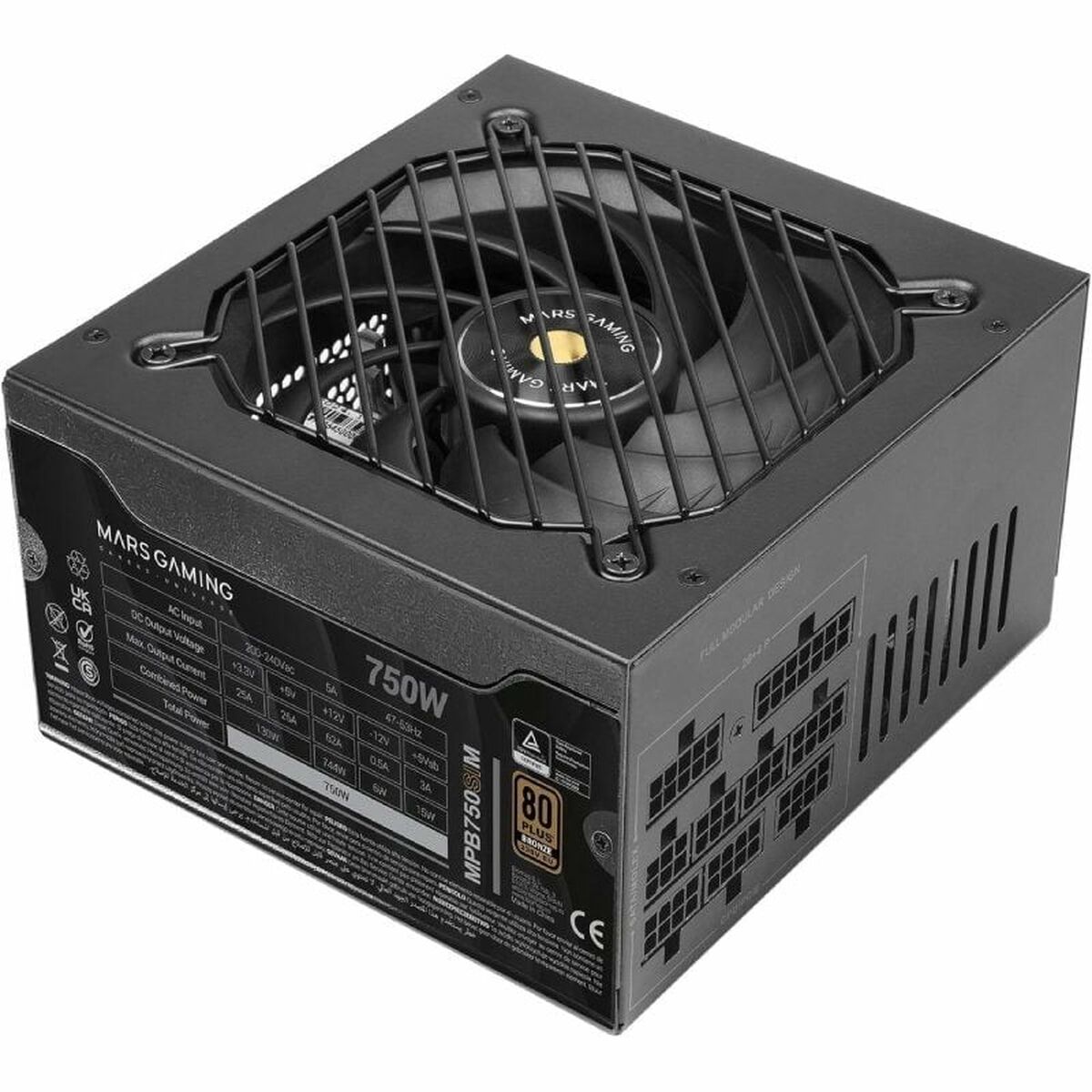 Bloc dAlimentation Mars Gaming MPB750SIM ATX 750 W 80 Plus Bronze