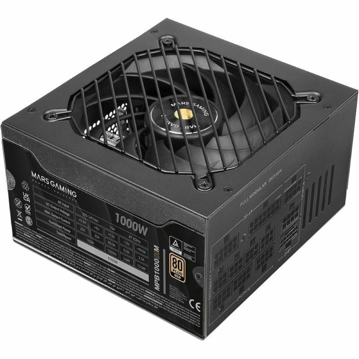 Afbeeldingen van Power supply Mars Gaming MPB1000SIM ATX 1000 W 80 Plus Gold