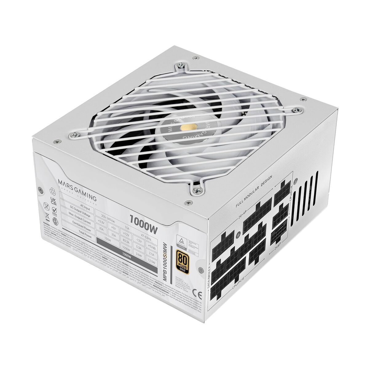 Obrazek Power supply Mars Gaming MPB1000SIMW 1000 W 80 Plus Gold