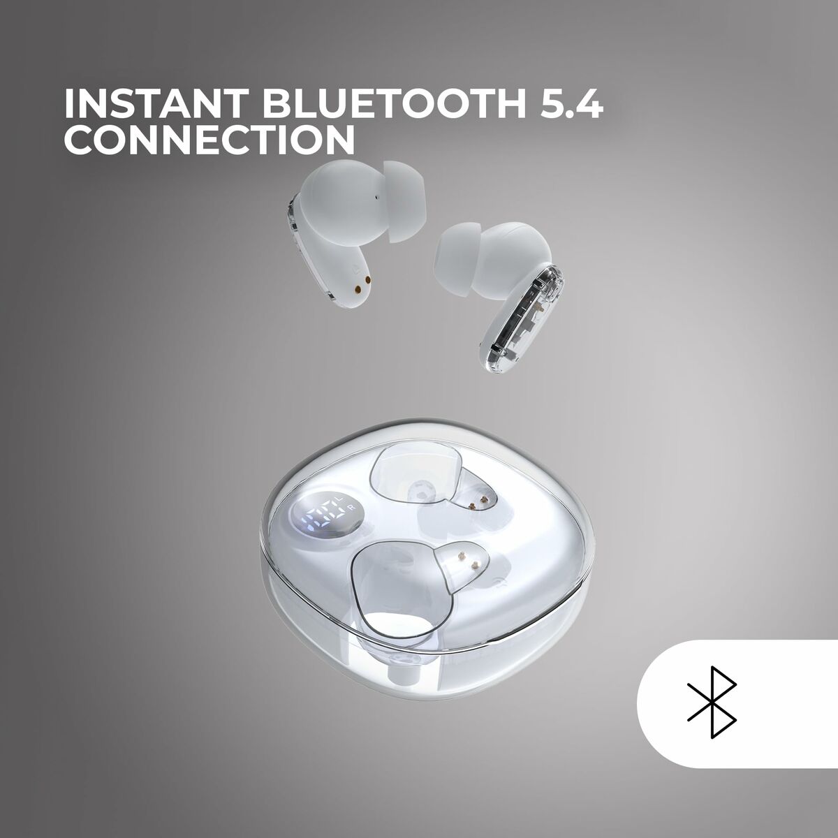 Wireless Earphones with Charging Case Mars Gaming MHIB2W White