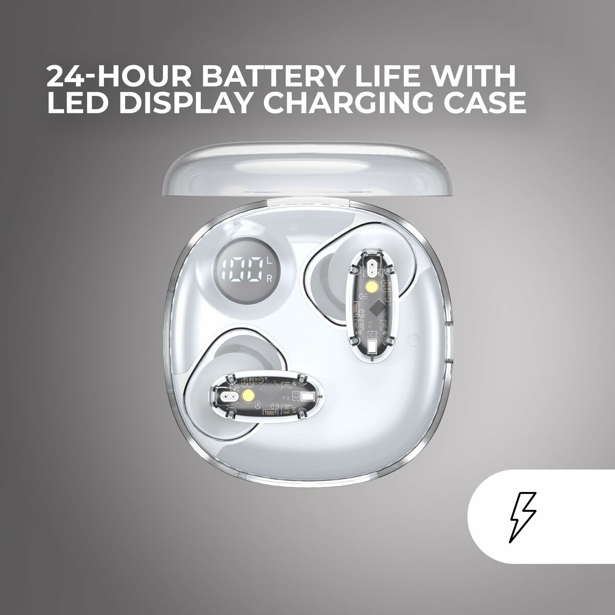 Wireless Earphones with Charging Case Mars Gaming MHIB2W White