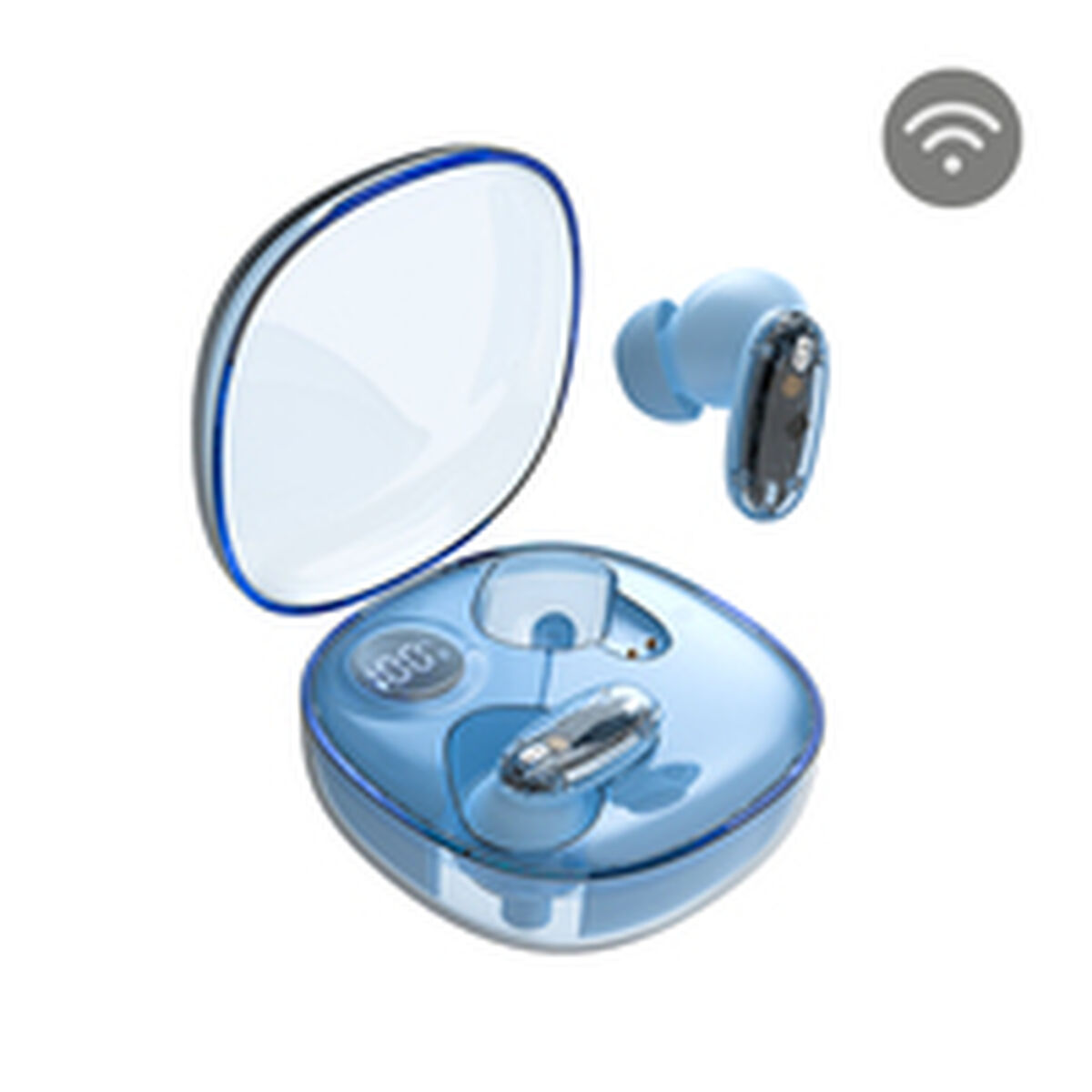 Wireless Earphones with Charging Case Mars Gaming MHIB2BL Blue