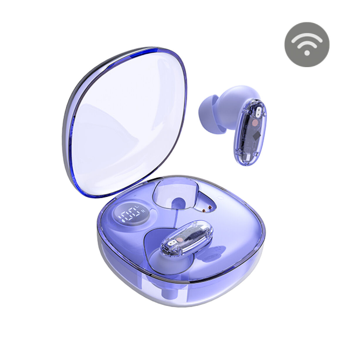 Wireless Earphones with Charging Case Mars Gaming MHIB2PP Purple